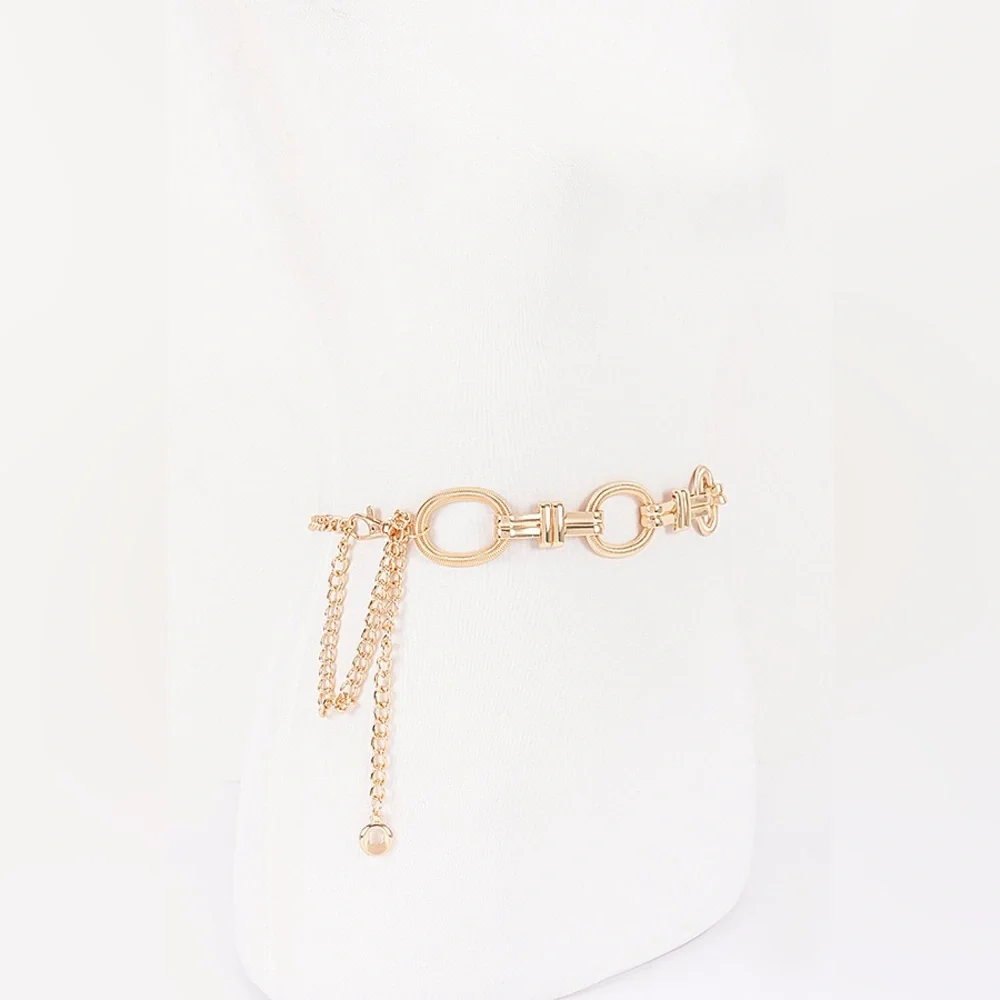 Gold or Silver Chain Link Statement Belt